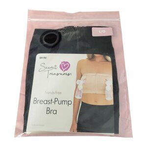 CT2180 Secret Treasures NWT Black Breast Pump Bra L